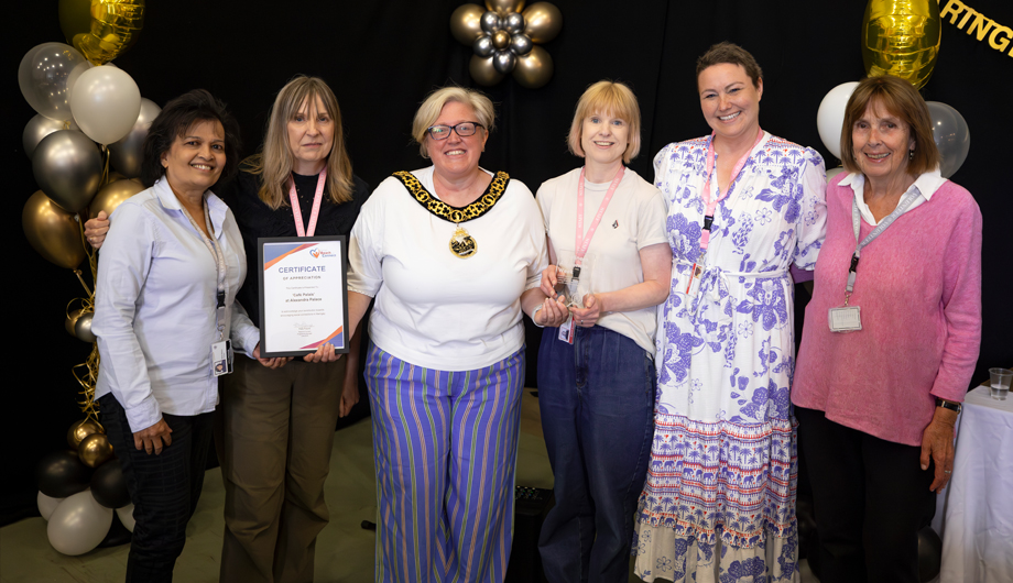 Loneliness Awareness Week 2026 Award Winners Café Palais at Alexandra Palace pictured with the Mayor of Haringey